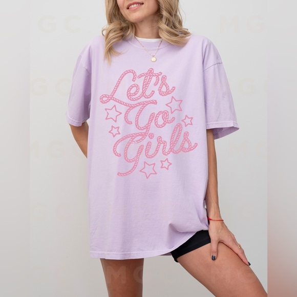 🚨 SALE 🚨 Comfort Colors Let’s Go Girls Tee - Picture 4 of 10